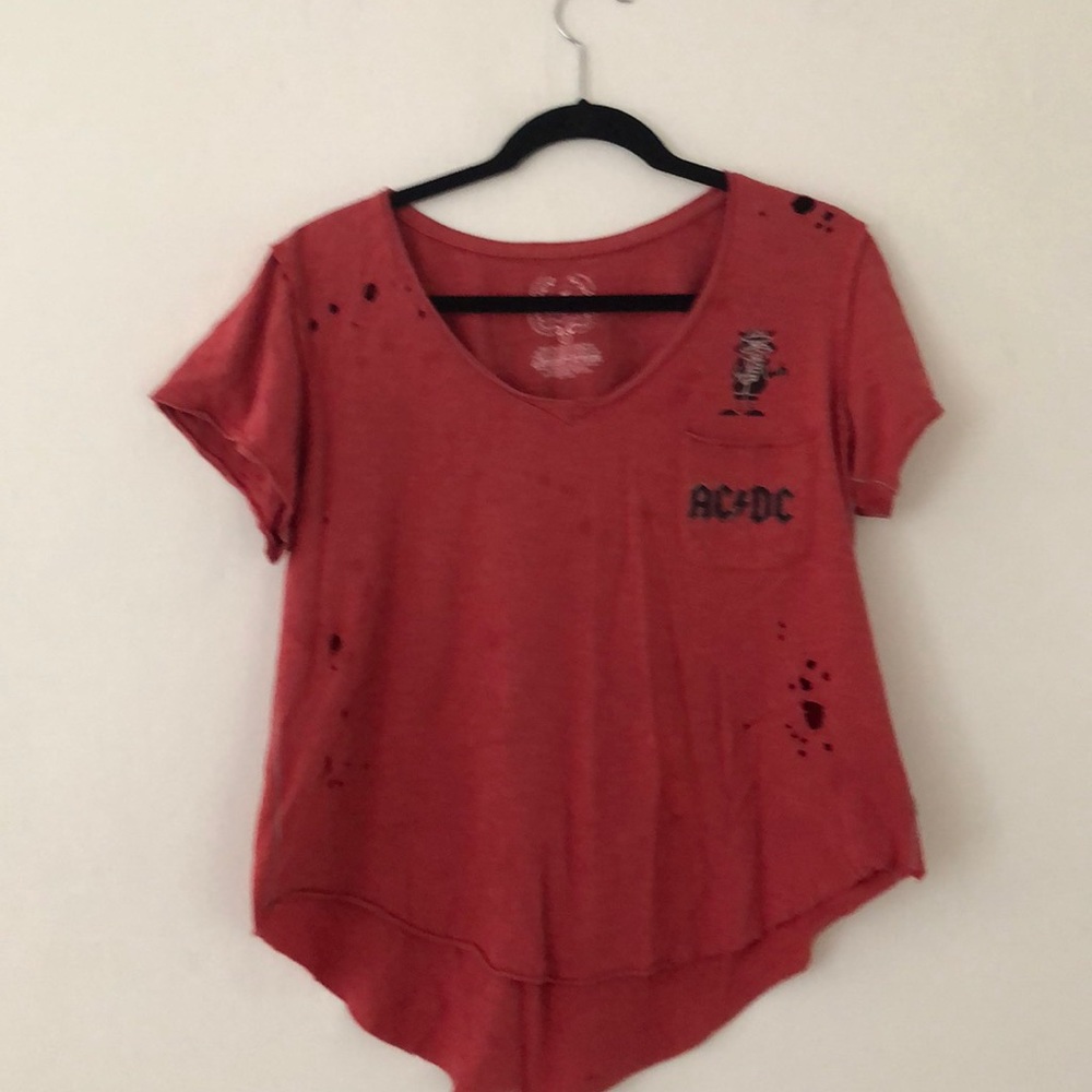 AC/DC grunge top
